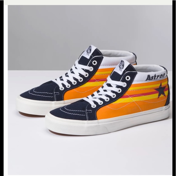 Vans Other - Vans Astros blue nights mid sneakers
